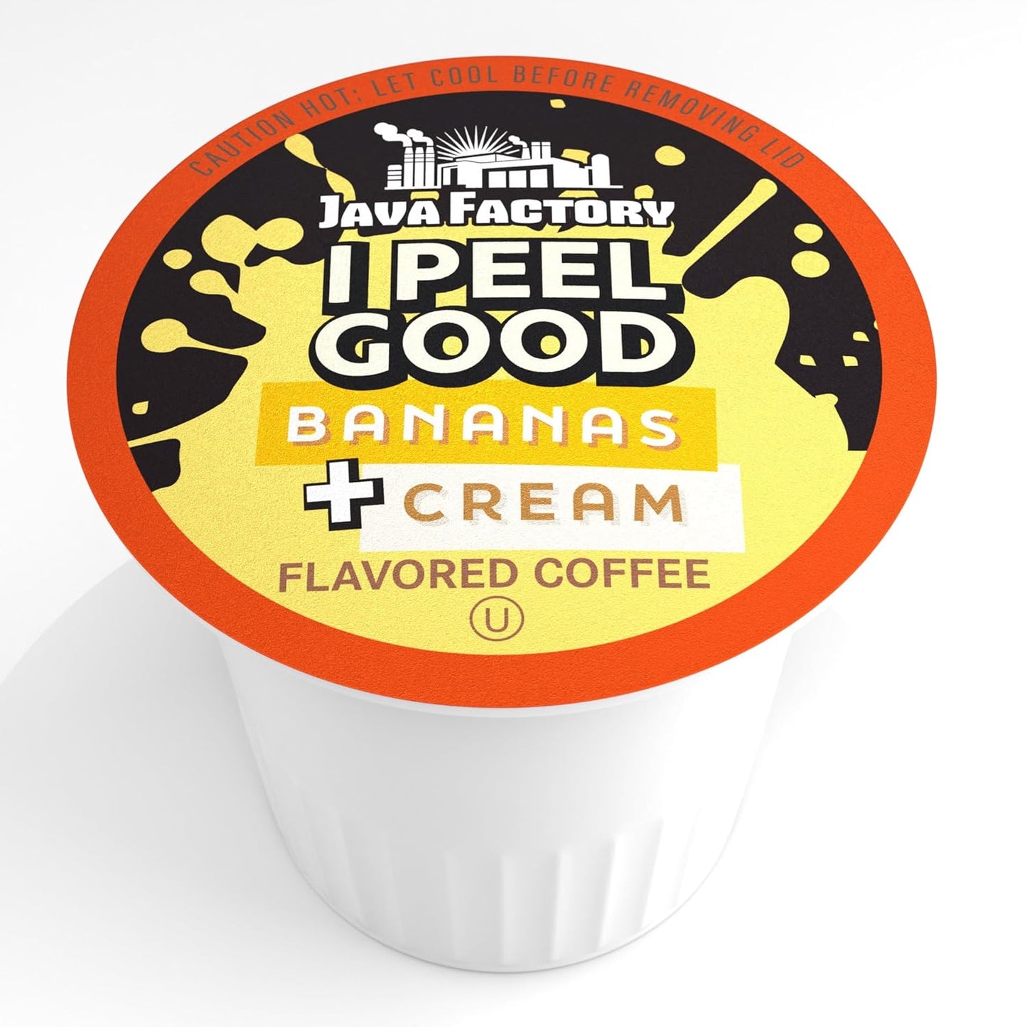 Java Factory Flavored Coffee Pods, I Peel Good Banana Cream, Compatible with K Cup Brewers, 40 Count