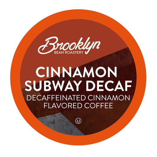 Brooklyn Beans Decaf Coffee Pods, Cinnamon Subway - Compatible with Keurig K Cup Brewers Including 2.0 Machines, 40 Count, Spicy and Sweet