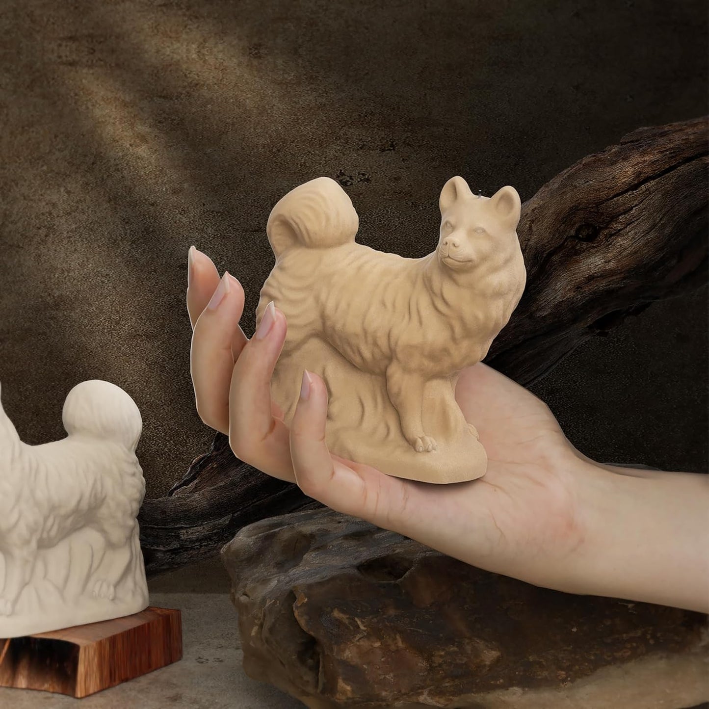 3D Dog Animal Silicone Molds - Dog Resin Casting for Candle Making & Home Decor