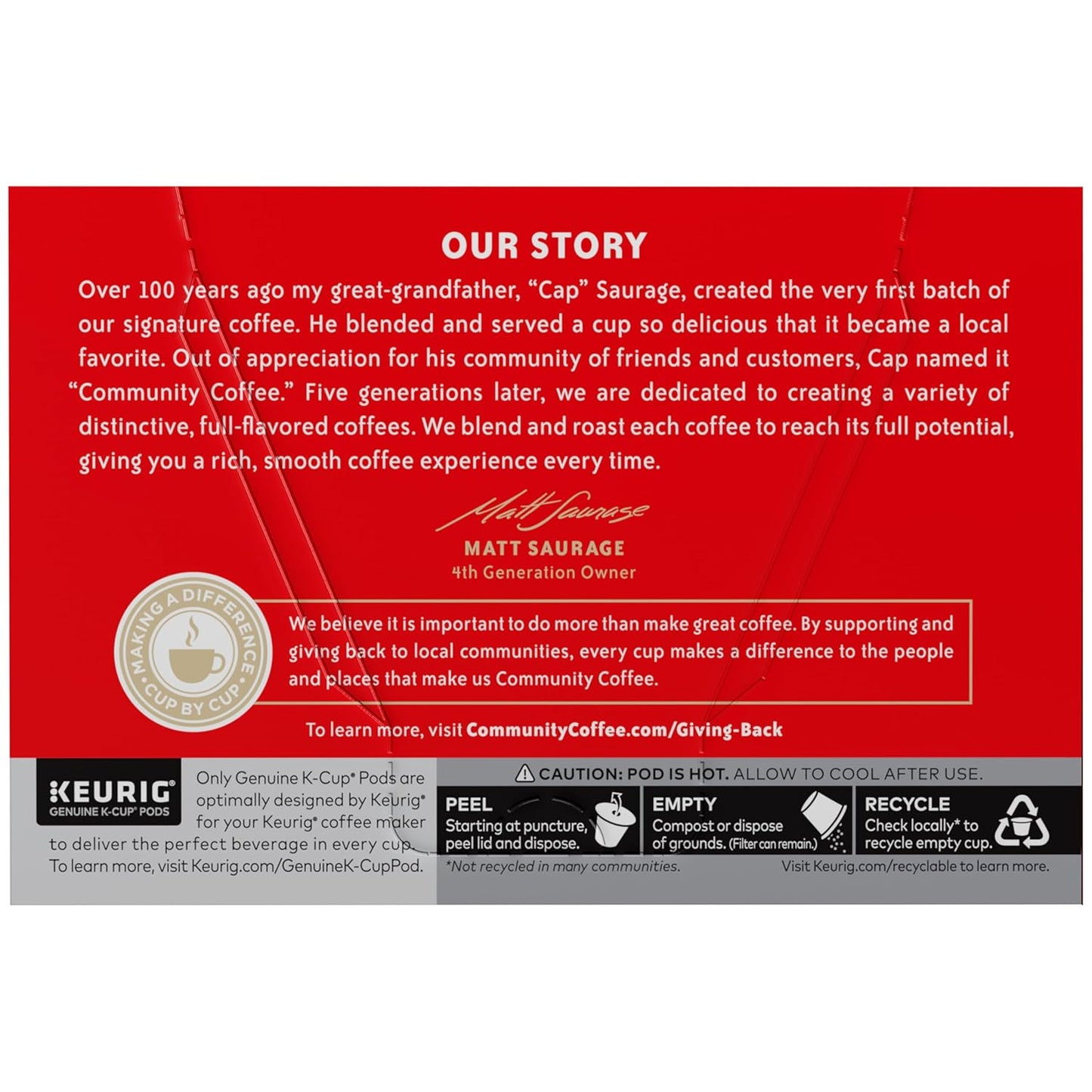 Community Coffee First Light, 12 Keurig Coffee Pods, Light Roast, Compatible with all K-Cup Brewers, 12 Count (Pack of 1)