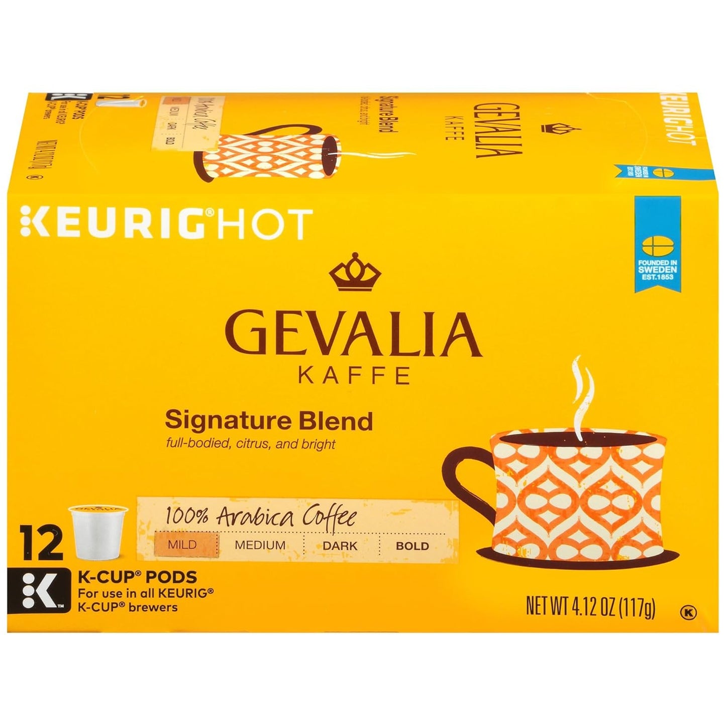 Gevalia Cappuccino Keurig K Cup Pods with Froth Packets 5.98oz (24 Count, 4 Boxes)