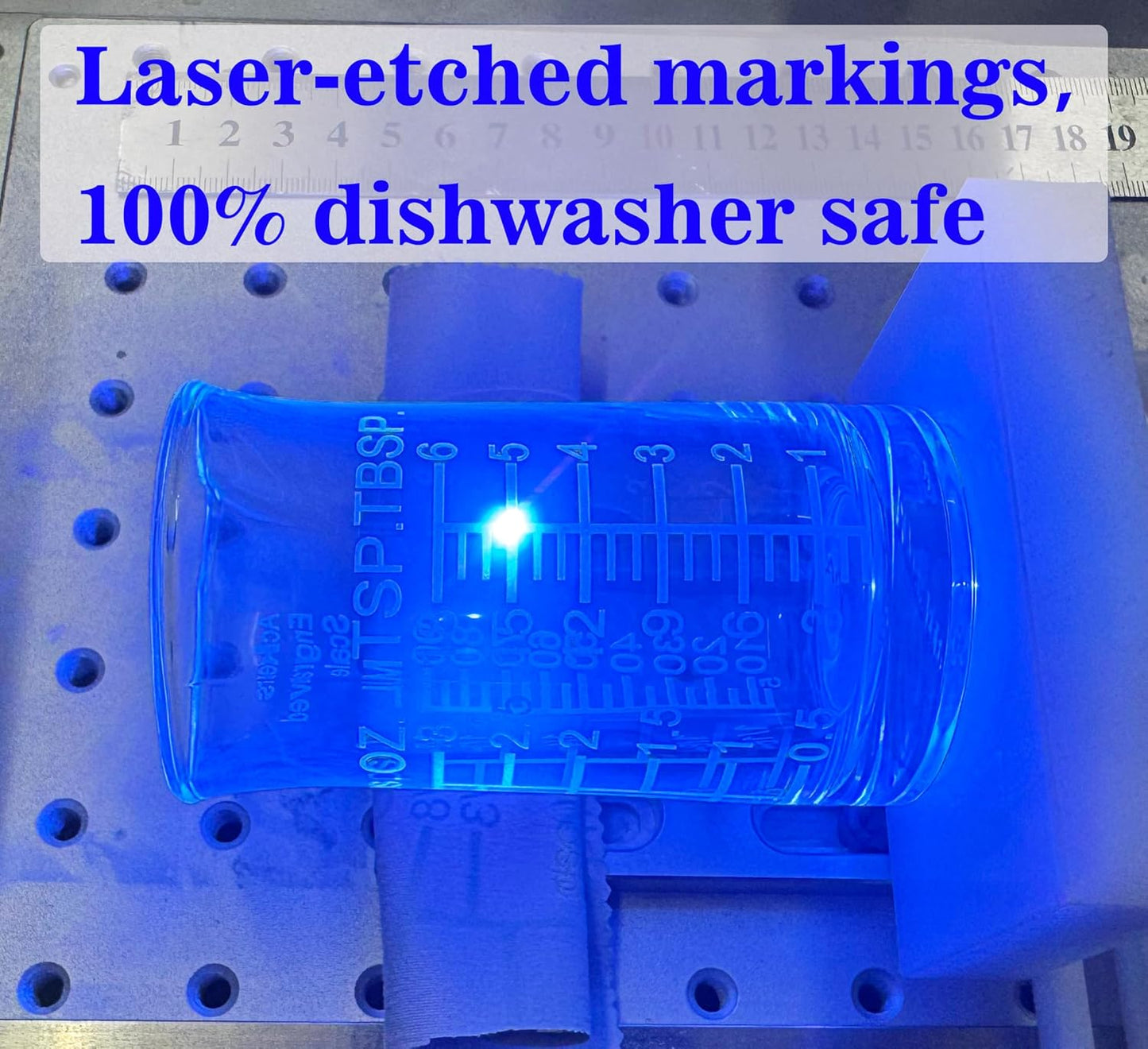 Ackers Shot Glass Etching Scale Measuring Cup 3 Ounce/90ML Liquid Heavy High Espresso Glass Cup