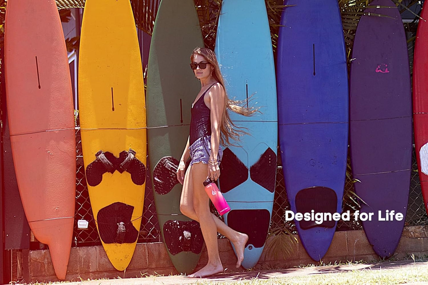 HYDRO CELL Stainless Steel Insulated Water Bottle with Straw - For Cold & Hot Drinks - Metal Vacuum Flask with Screw Cap and Modern Leakproof Sport Thermos for Adults (Coral/Punch 40oz)