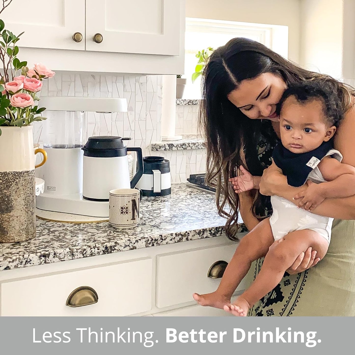 Ratio Six Series 2 Coffee Machine - Automatic Drip Coffee Maker - 1.25L/40oz - Brews 2-8 Cups - White