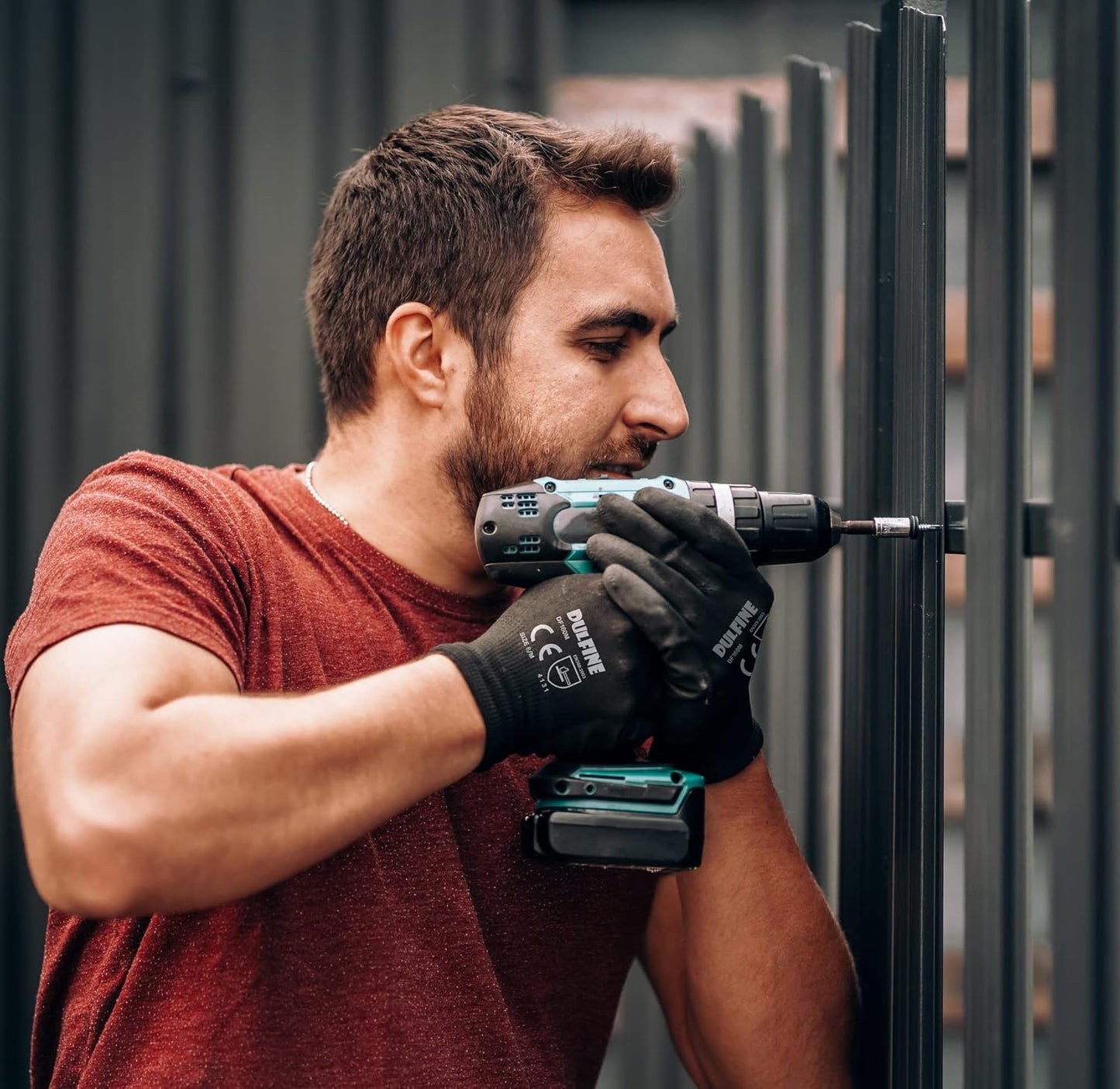 DULFINE Ultra-Thin PU Coated Work Gloves-60 Pairs,Excellent Grip,Nylon Shell Black Polyurethane Coated Safety Work Gloves, Knit Wrist Cuff,Ideal for Light Duty Work. (Extra Large)