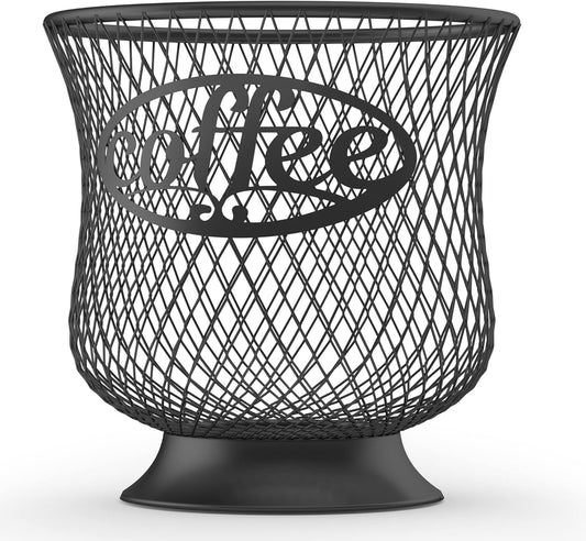 Coffee Pod Holder, Large Capacity K Cup Holder, Nespresso Pods Holder K Cup Organizer for Kitchen Countertop, Coffee Bar Accessories, Pod Holder for Keuring Espresso Capsule Coffee Creamer