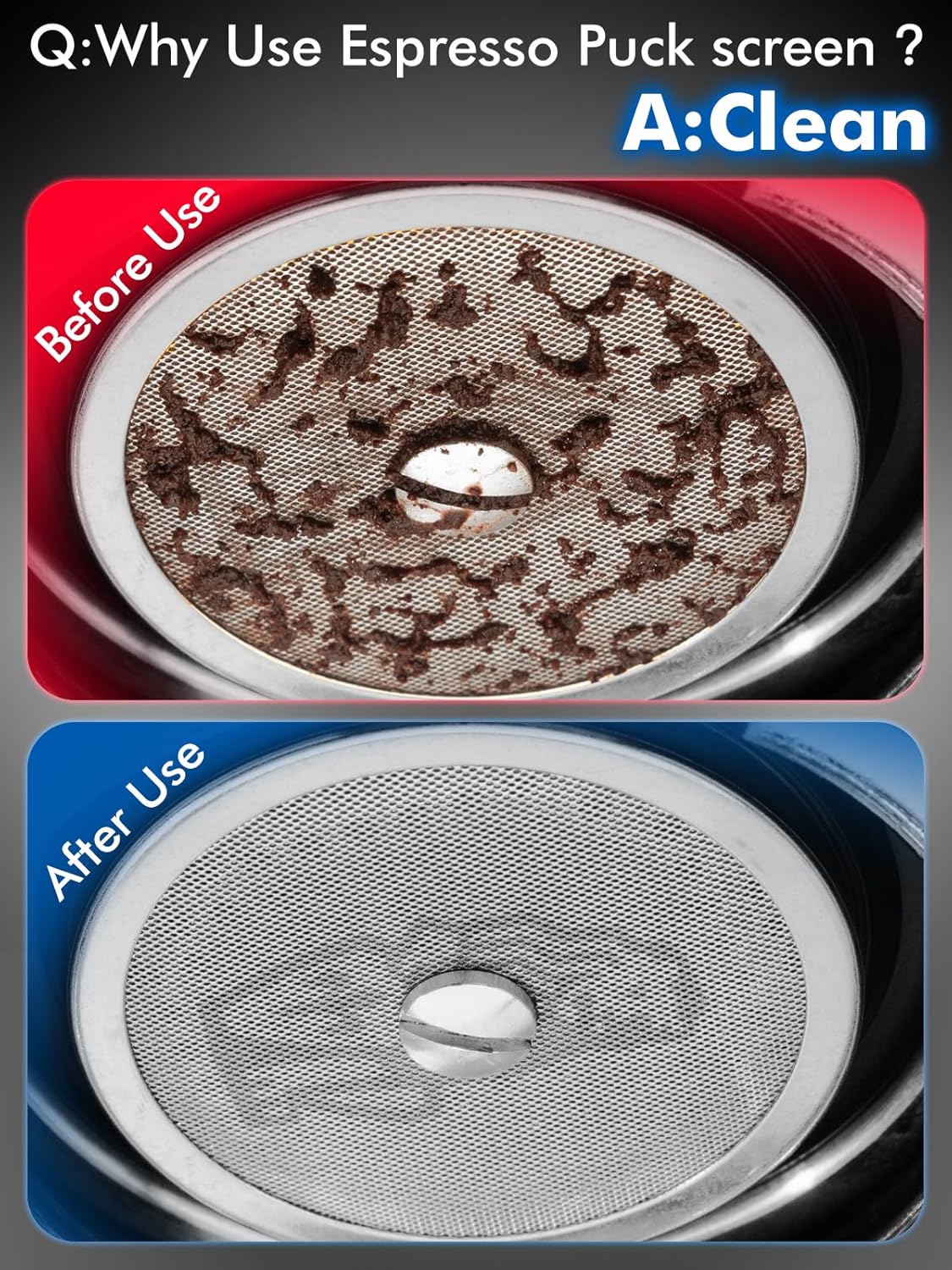 2pack 51mm Espresso Puck Screen, 0.9mm 150μm Ultra Thin Coffee Espresso Filter Screen - Mesh Reusable Filter for Espresso Portafilter Filter Basket 51mm