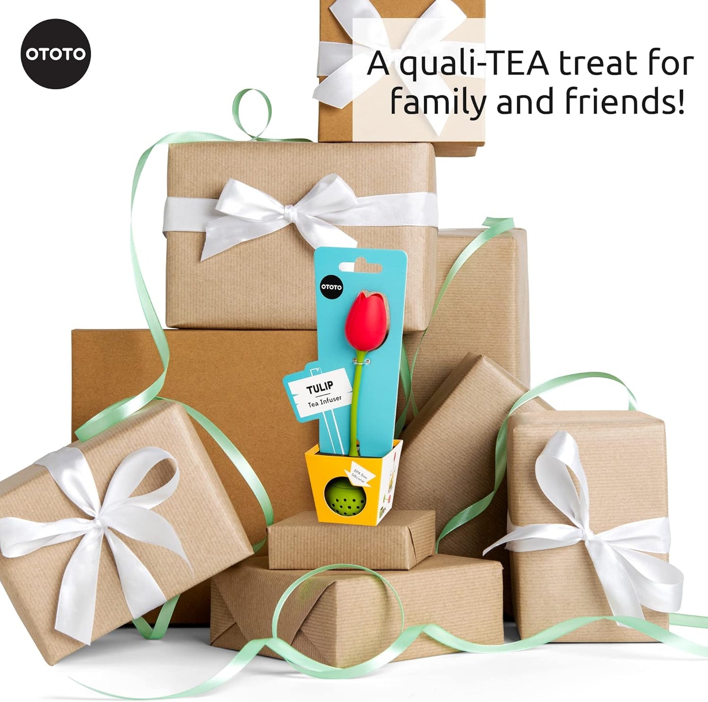 OTOTO Cute Tea Infuser - Loose Leaf Tea Steeper, Tea Accessories, Tea Diffusers, Tea Strainers, Cute Gifts, Tea Gift Set, Kitchen Gifts Cooking Gadgets