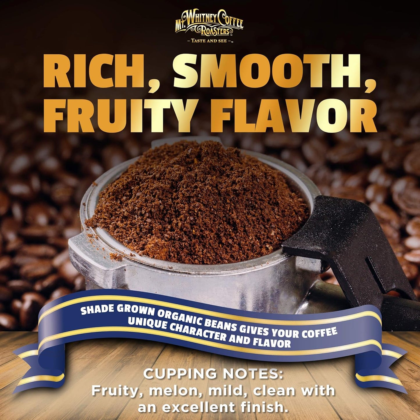 Mt. Whitney Organic Swiss Water, Low Acid, Decaf Coffee from Peru (Ground, 5 Lb)