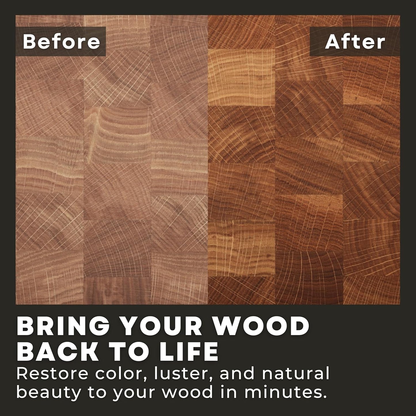 Butcher Block Maintenance Kit - Includes Cutting Board Oil, Wax (Large 8oz Size), Bench Scraper, Large Applicator, 2 Microfiber Cloths - Natural and Food Safe - Made in USA