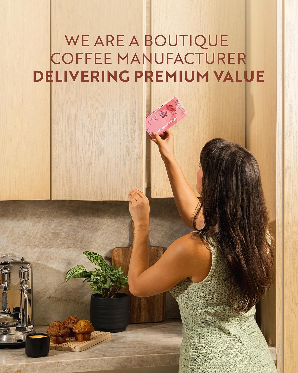 ROSSO CAFFÈ Espresso Coffee Pods for Nespresso Original Machines - 80 Capsules Flavored Pack, 4 Rich and Balanced Flavors (Chocolate, Vanilla, Crème Caramel, Hazelnut) - Made in Italy