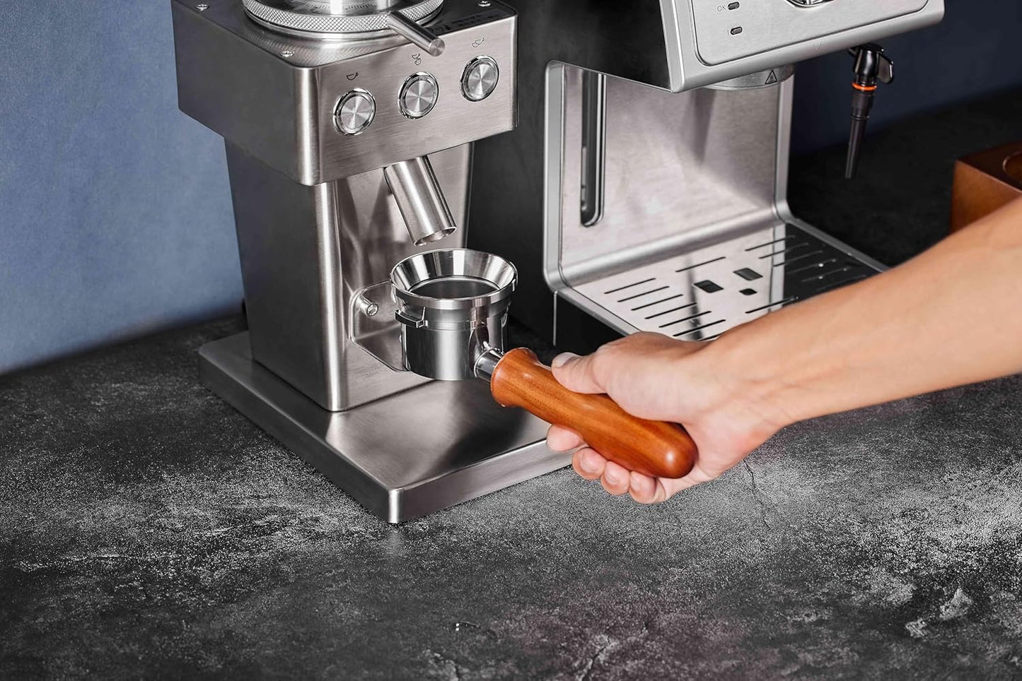 51mm bottomless portafilter 2 ears for Delonghi ECP3120 3220 3420 3620 33.21 35.31 36.31/BCO420 430 432/EC152 155 156 200 221 235 260 330 702