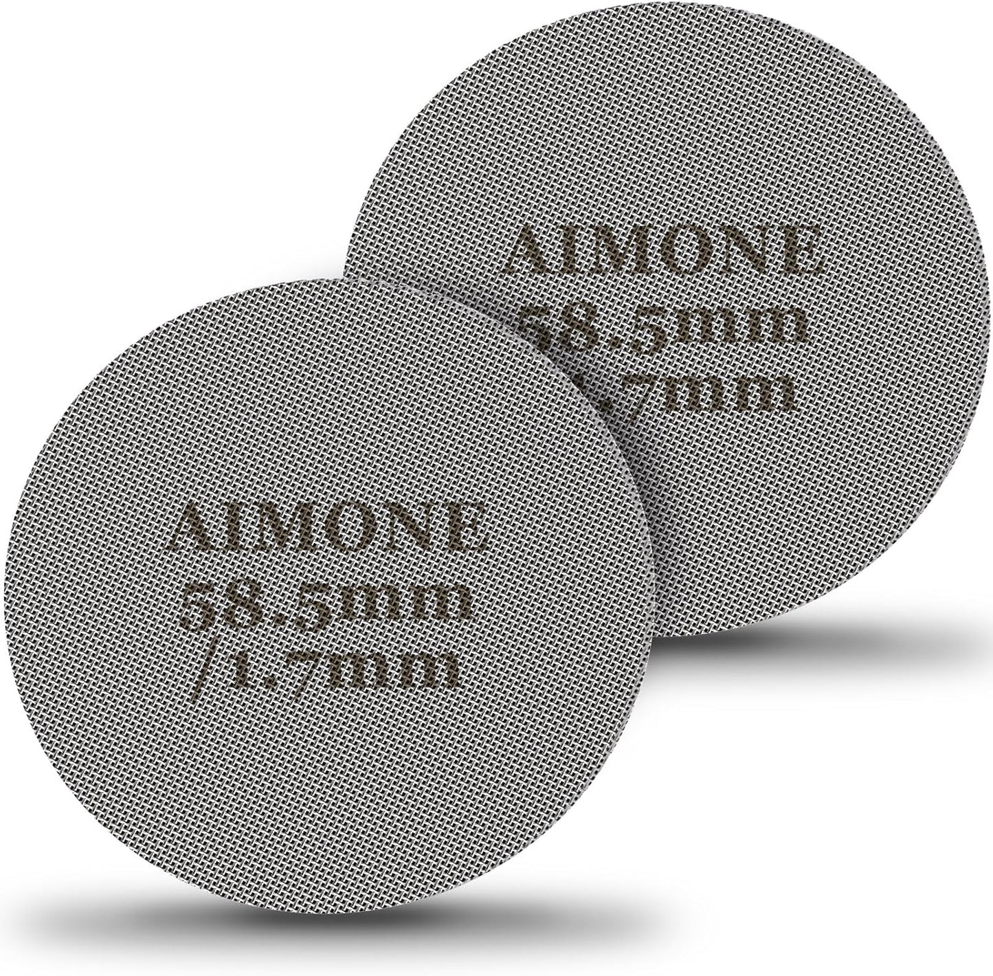 Espresso Puck Screen - Lower Shower Screen Compatible With Espresso Portafilter Filter Basket, Reusable1.7mm Thickness,150μm, 316 Stainless Steel (2, 58.5MM)