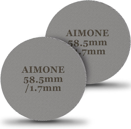 Espresso Puck Screen - Lower Shower Screen Compatible With Espresso Portafilter Filter Basket, Reusable1.7mm Thickness,150μm, 316 Stainless Steel (2, 58.5MM)