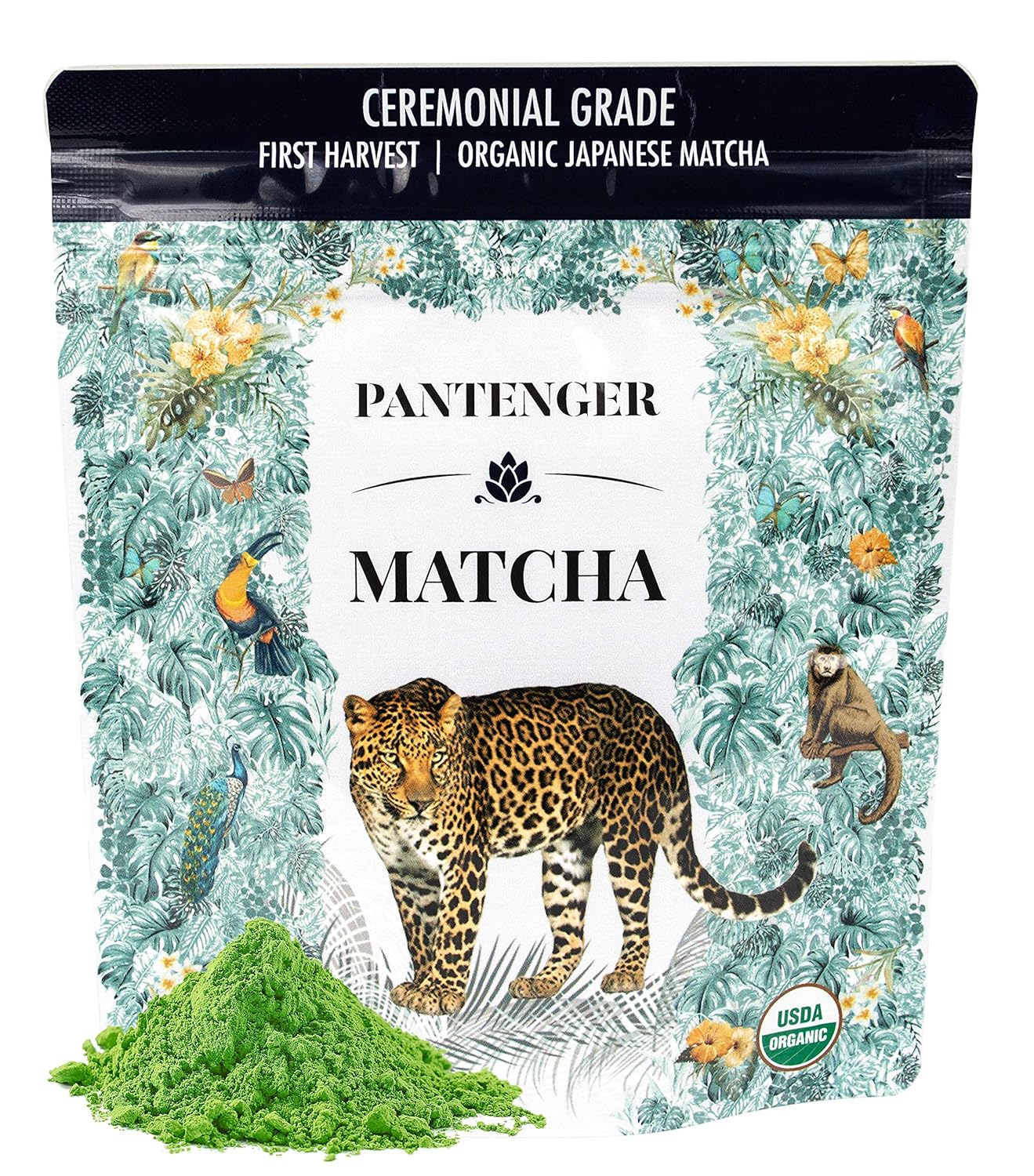 Organic Ceremonial Grade Matcha | Emerald Green, Creamy & Sweet (for a matcha) | Japanese - First Harvest - Hand Picked - Stone Milled | By Pantenger