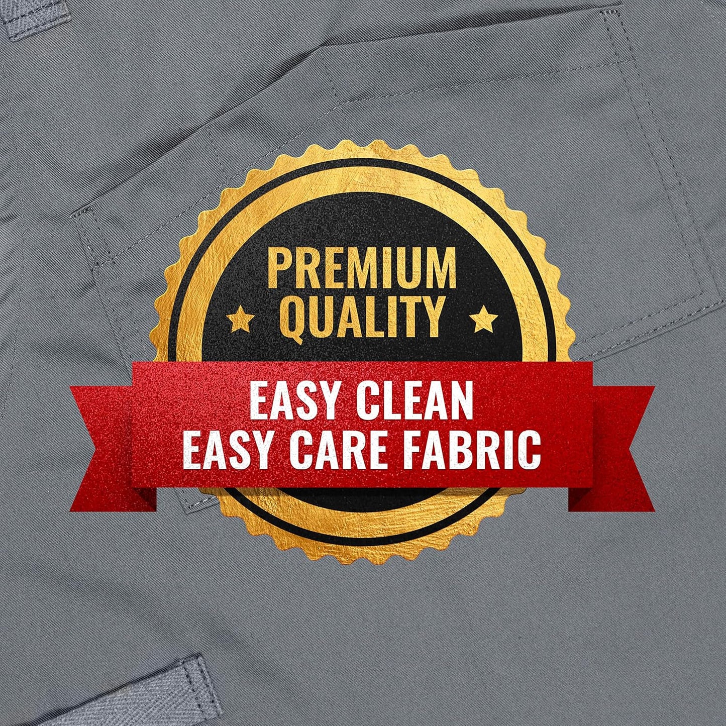 Under NY Sky Chef Apron – Professional Gray Twill – Cotton Straps - Smart Pockets - Adjustable for Men and Women – Pro Chef, Cook, Kitchen, Baker, Barista, Bartender, Server Aprons